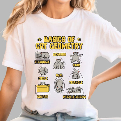Basics of Cat Geometry Geek T-Shirt