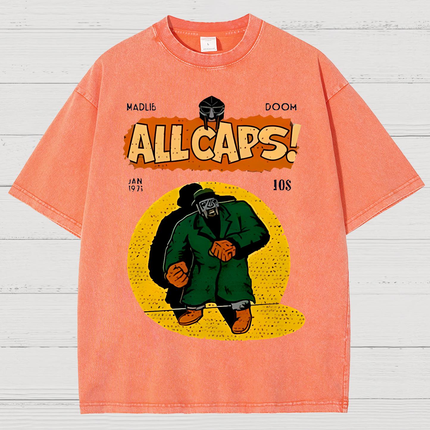 Hip-Hop Mf Graphic Vintage Distressed T-shirt