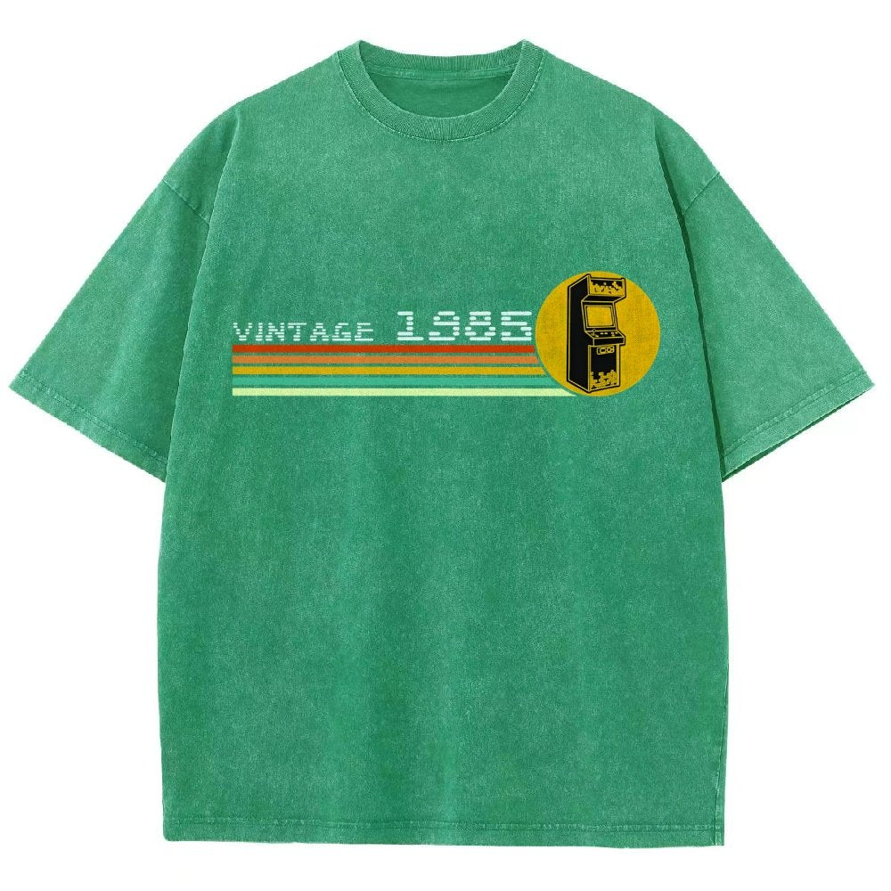 1985 Video Game Vintage Retro Arcade Classically Trained 80s Vintage Distressed T-shirt