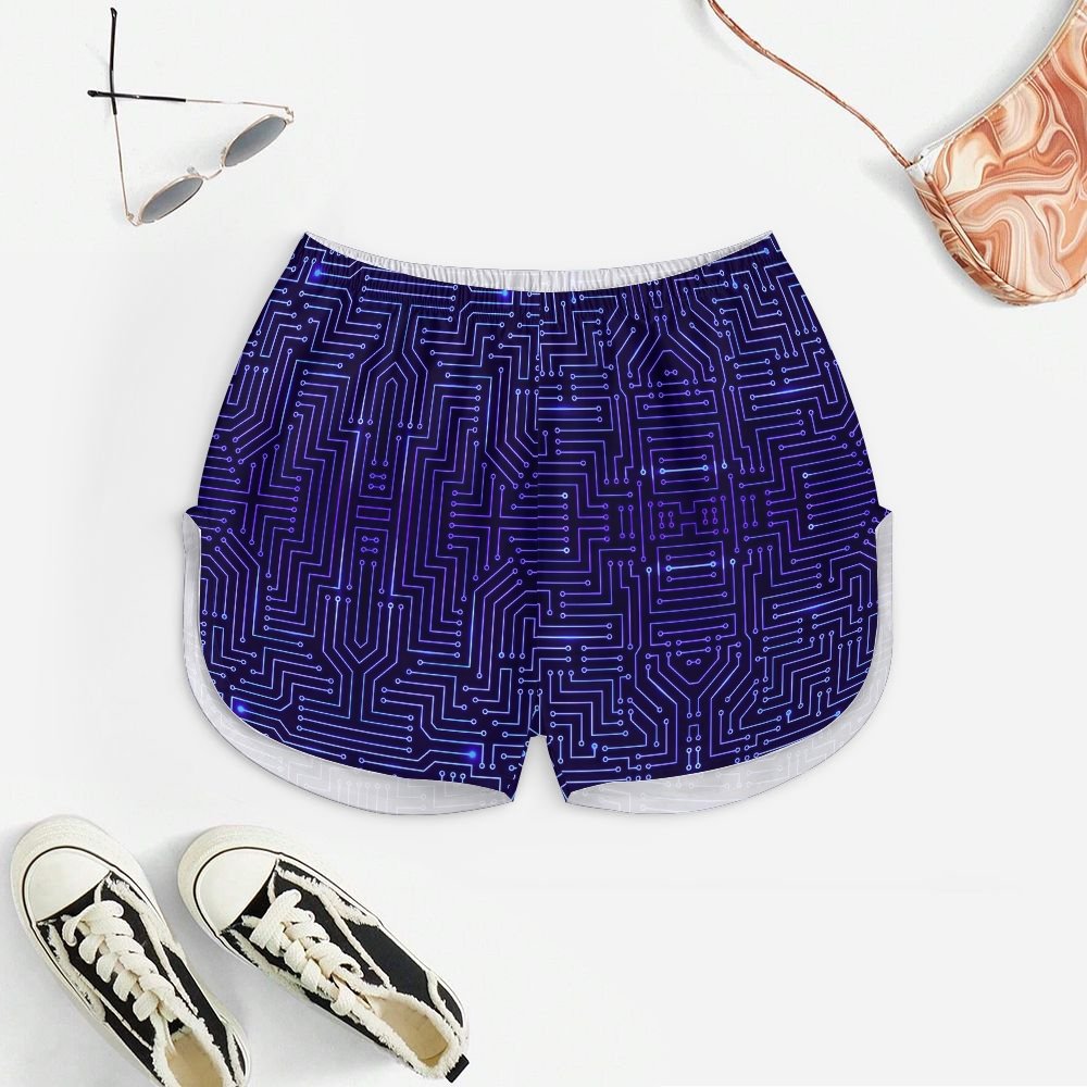 Circuit Board Women's Geek Suspender Cami Set