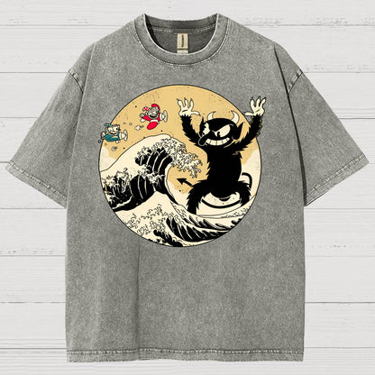 The Great Retro Game Battle Vintage Distressed T-shirt
