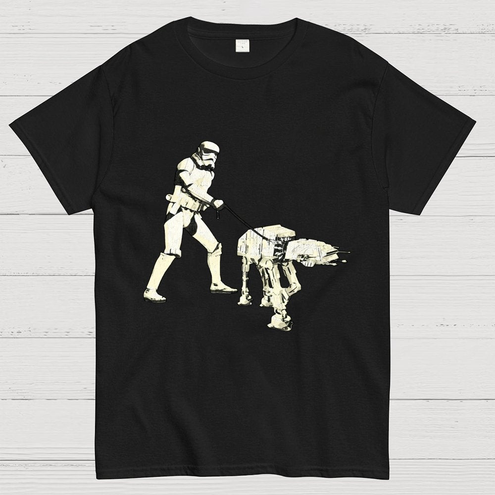 Empire Robot Dog-Planet Battles Geek T-Shirt