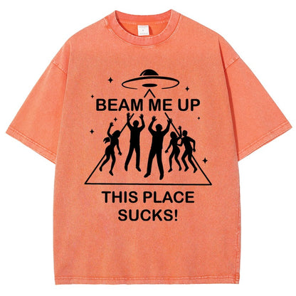Warp Me Away Vintage Distressed T-shirt