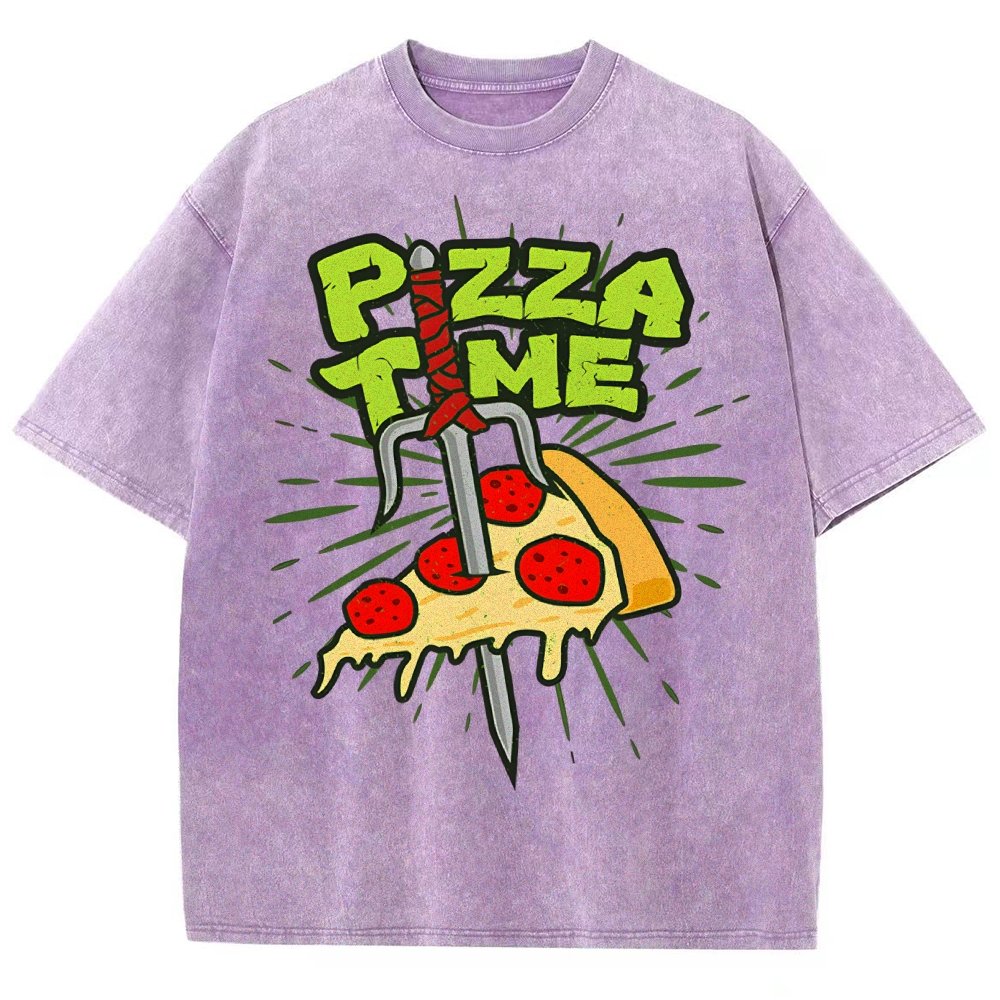 Pizza Time! Vintage Distressed T-shirt
