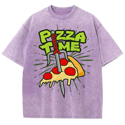 Pizza Time! Vintage Distressed T-shirt