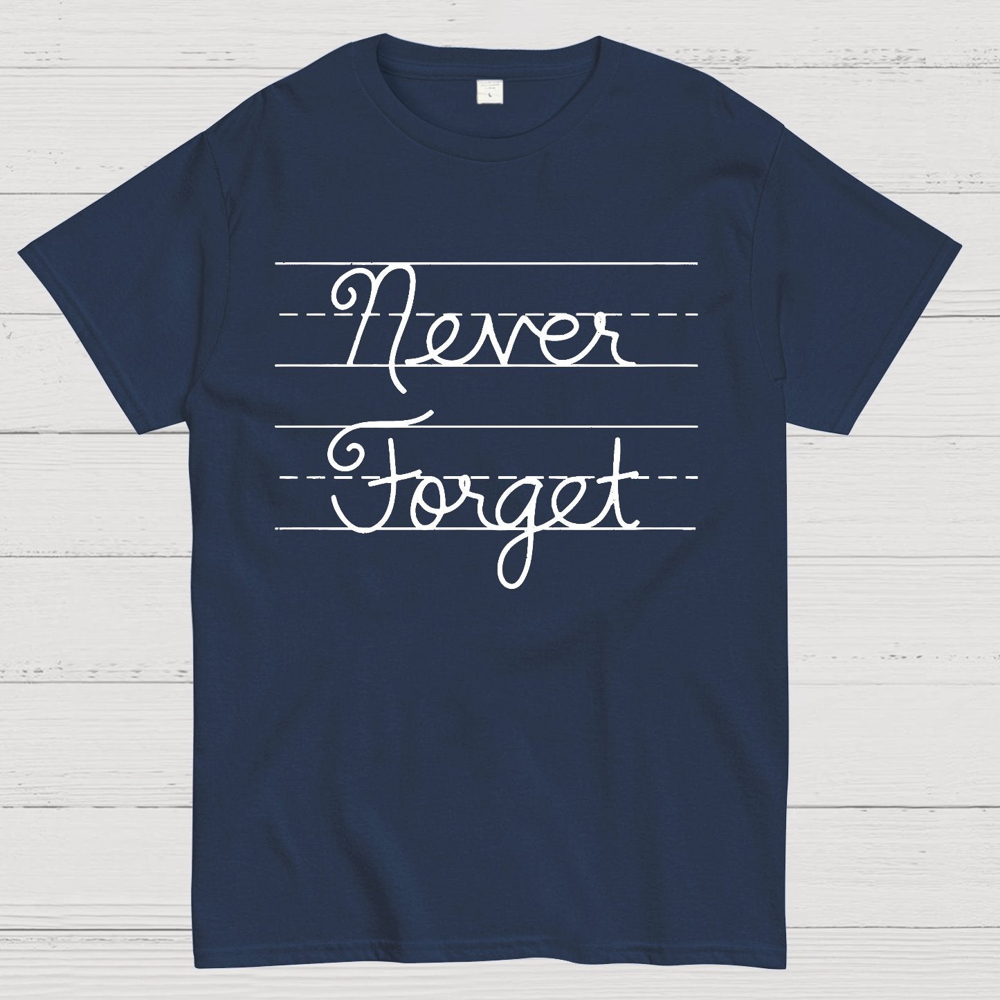 Cursive - Never Forget Geek T-Shirt