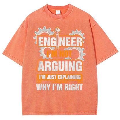 I'm Not Arguing Im Just Explaining Why I Am Right Vintage Distressed T-shirt