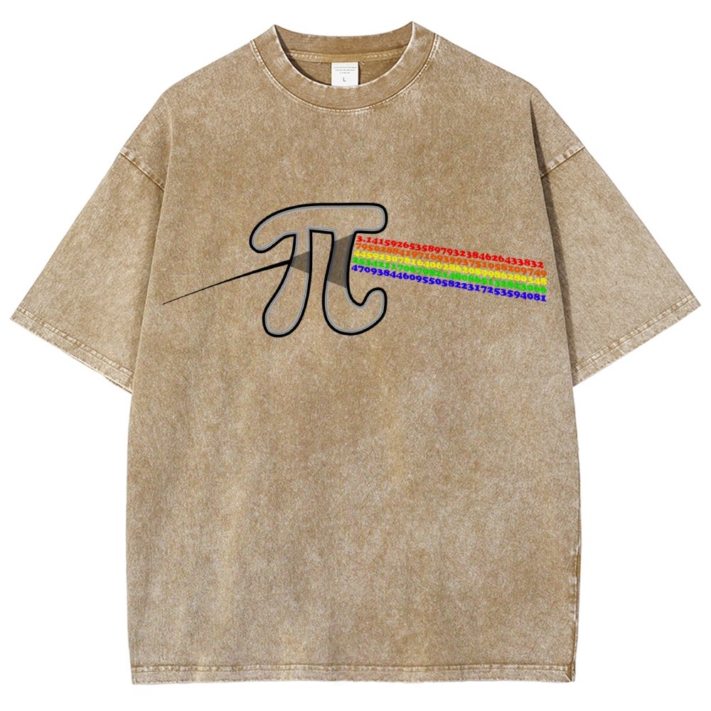 Pi Flow Vintage Distressed T-shirt