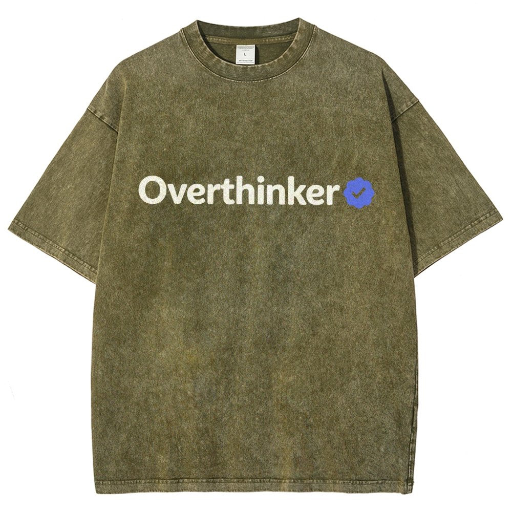 Certified Overthinker Vintage Distressed T-shirt