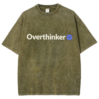 Certified Overthinker Vintage Distressed T-shirt