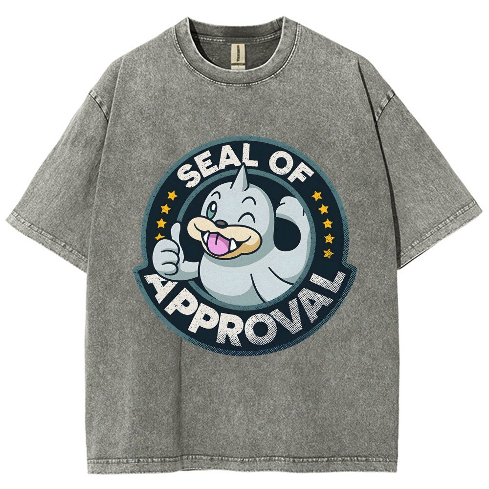Seal of Approval Vintage Distressed T-shirt