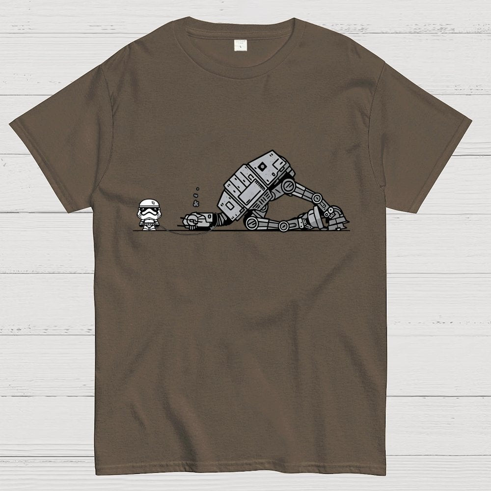 Empire Robot Dog-Planet Battles Geek T-Shirt