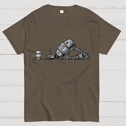 Empire Robot Dog-Planet Battles Geek T-Shirt