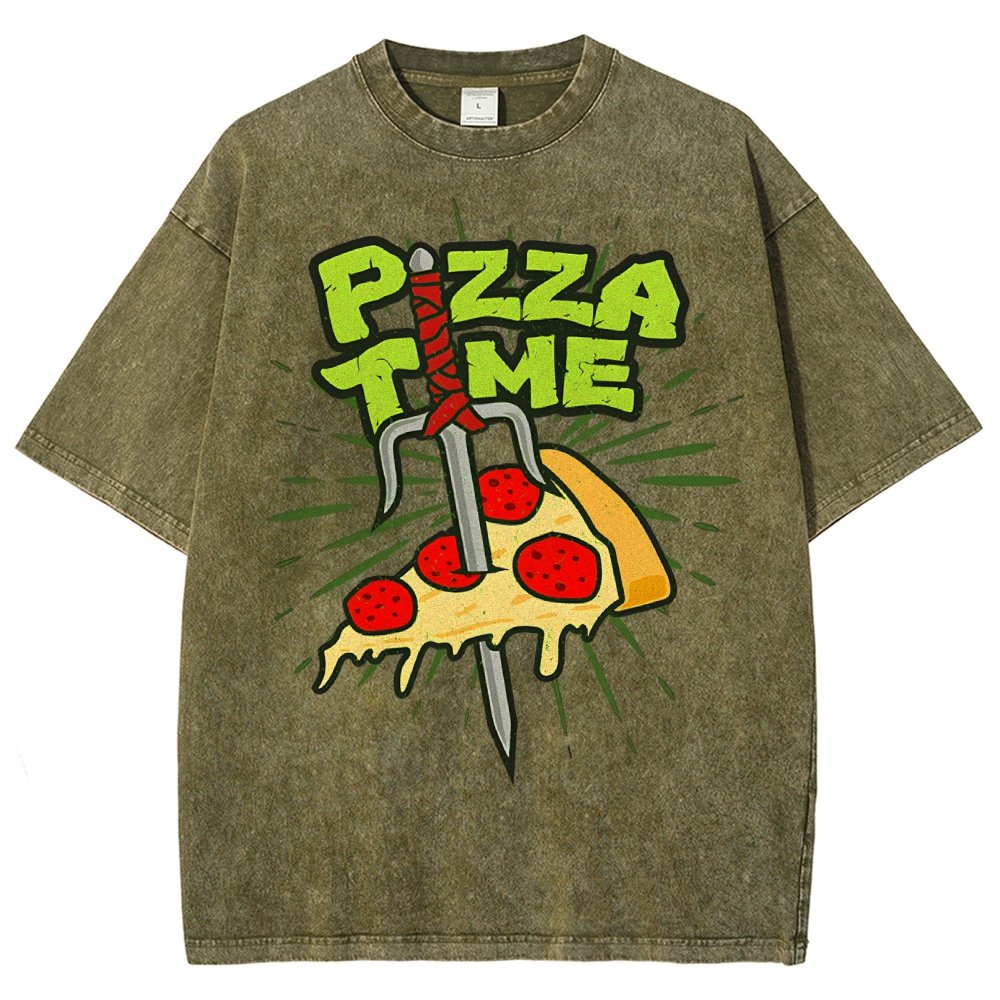 Pizza Time! Vintage Distressed T-shirt