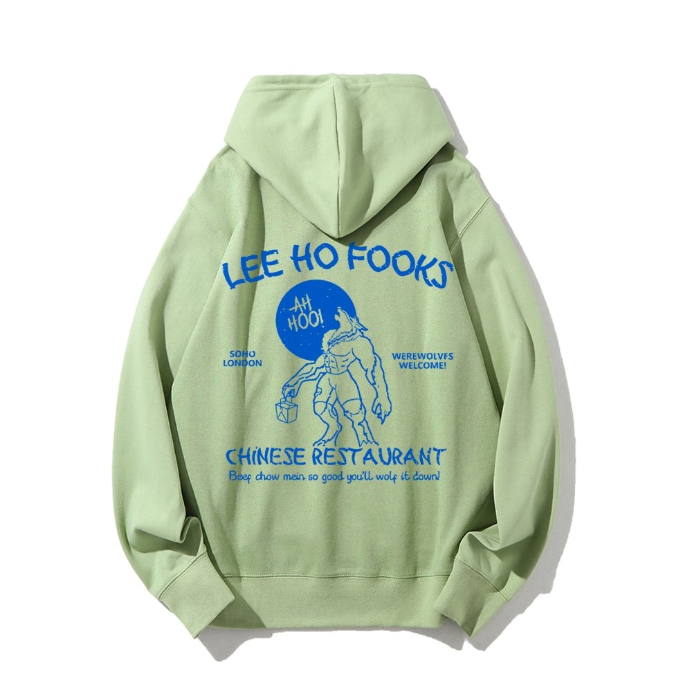 Lee Ho Fooks Chinese Restaurant Printed Back Unisex Cotton Hoodie