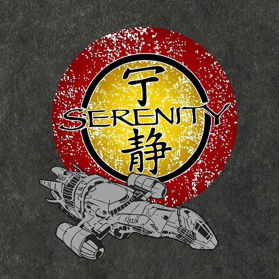 Firefly Starship Vintage Distressed T-shirt