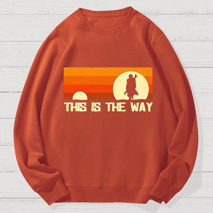 This Is The Way Geek Cotton Sweatshirt