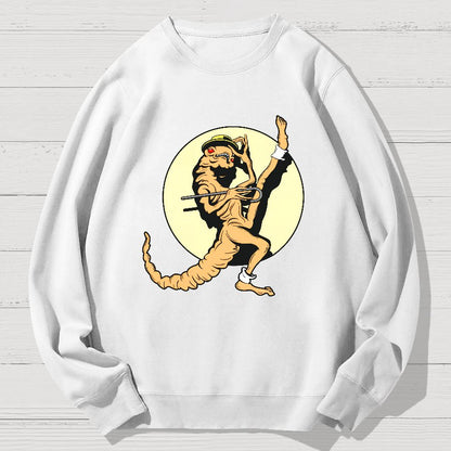 Space-themed Funny Magnet Geek Cotton Sweatshirt