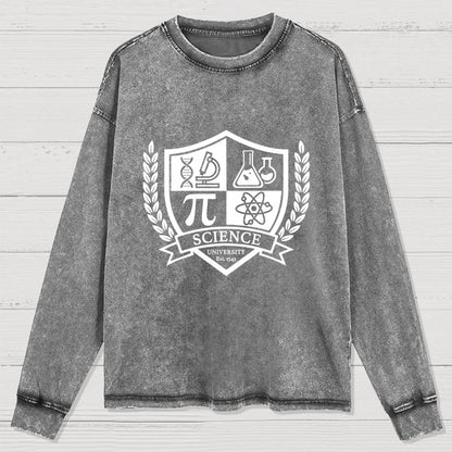 Science University Washed Long Sleeve Tee