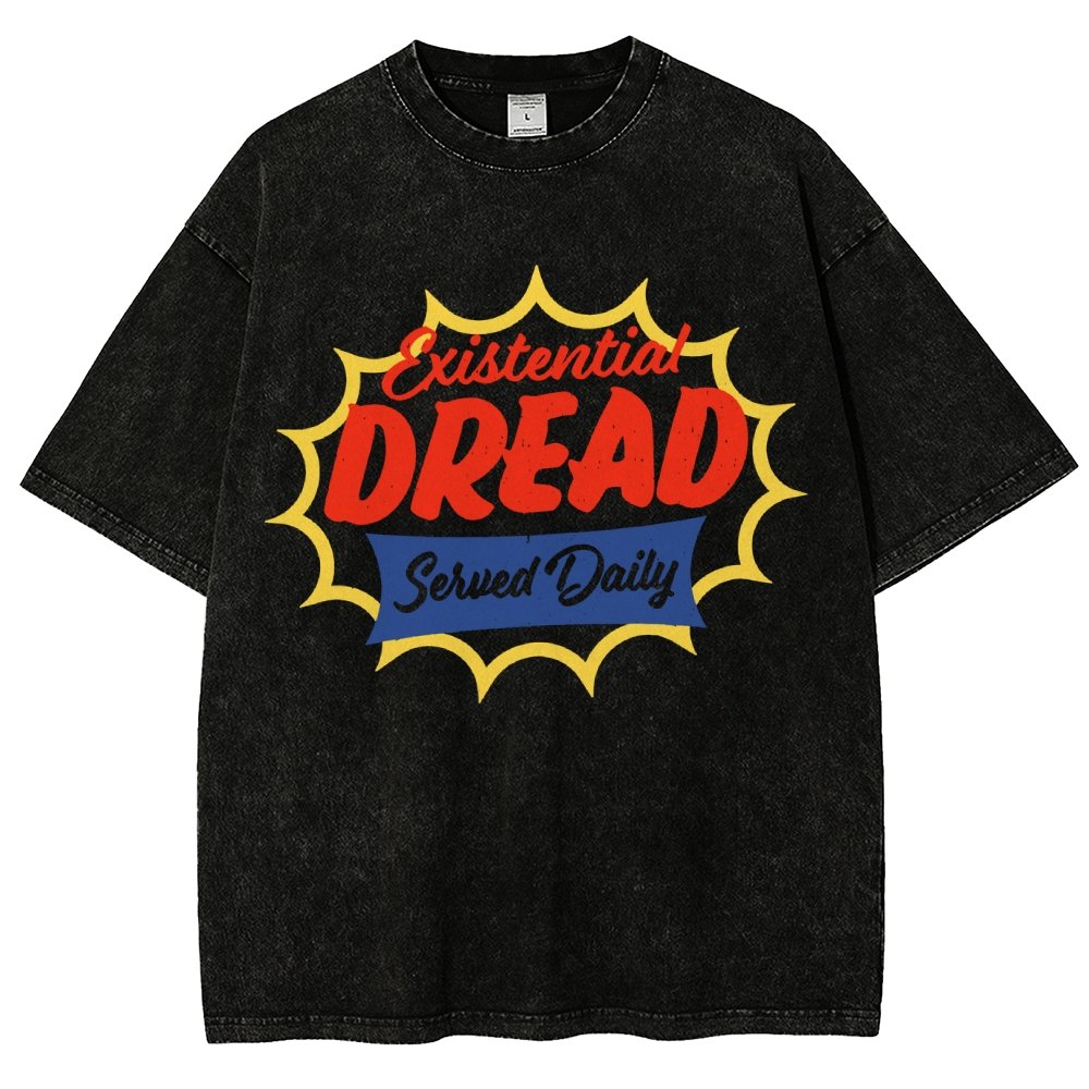 Existential Dread Vintage Distressed T-shirt