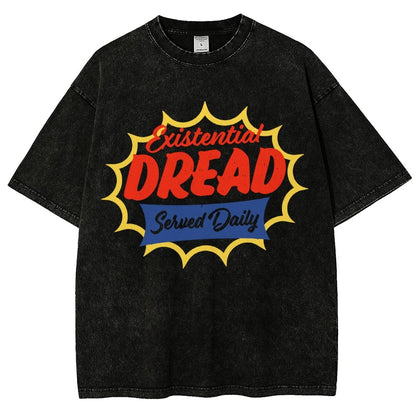 Existential Dread Vintage Distressed T-shirt