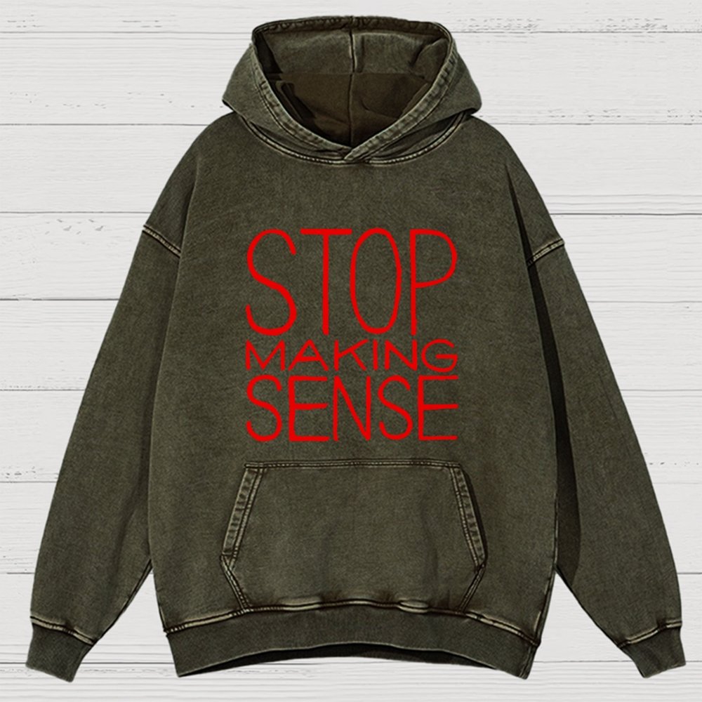 Stop Making Sense Vintage Distressed Hoodie