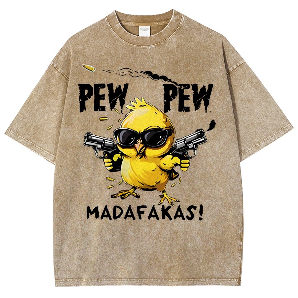 Pew Pew Madafakas! Vintage Distressed T-shirt