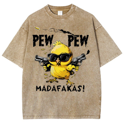 Pew Pew Madafakas! Vintage Distressed T-shirt