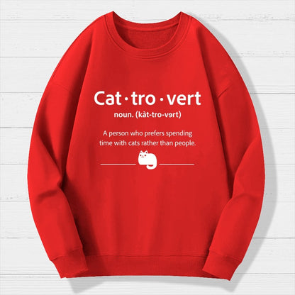 Cat-Tro-Vert Geek Cotton Sweatshirt