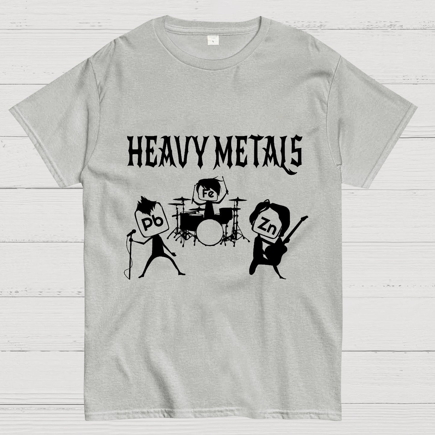 Saying Heavy Metals Rocks Chemistry Geeky T-Shirt