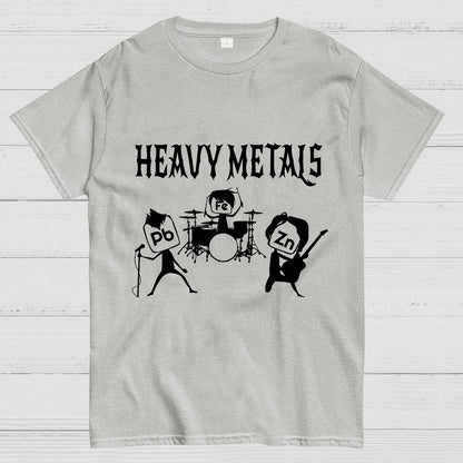 Saying Heavy Metals Rocks Chemistry Geeky T-Shirt