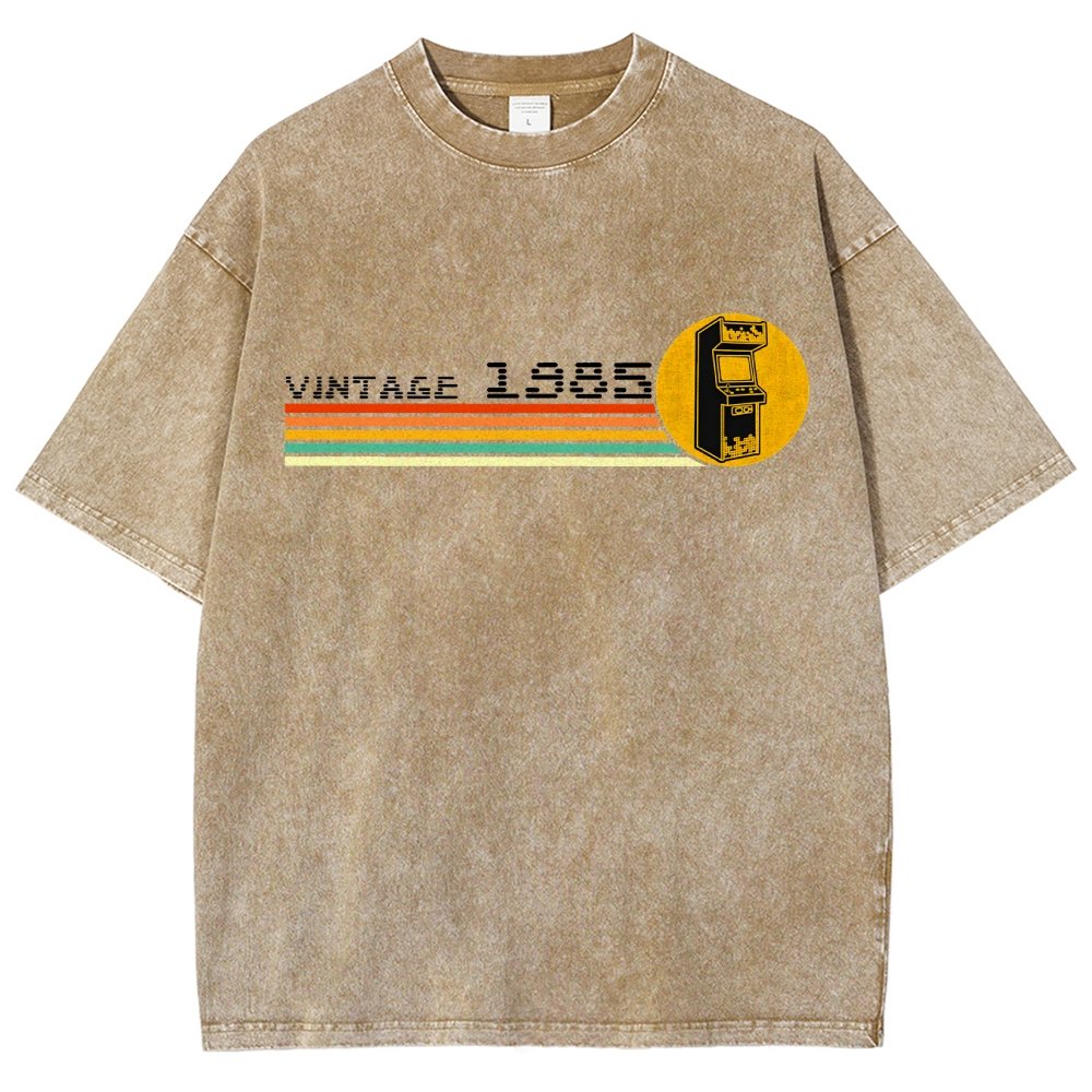1985 Video Game Vintage Retro Arcade Classically Trained 80s Vintage Distressed T-shirt
