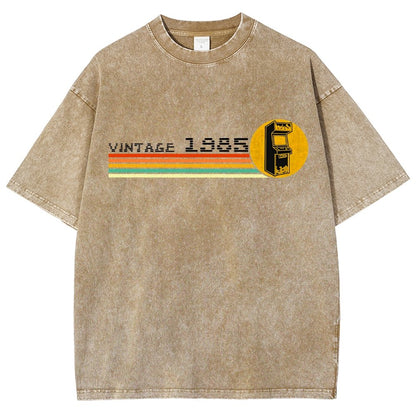 1985 Video Game Vintage Retro Arcade Classically Trained 80s Vintage Distressed T-shirt