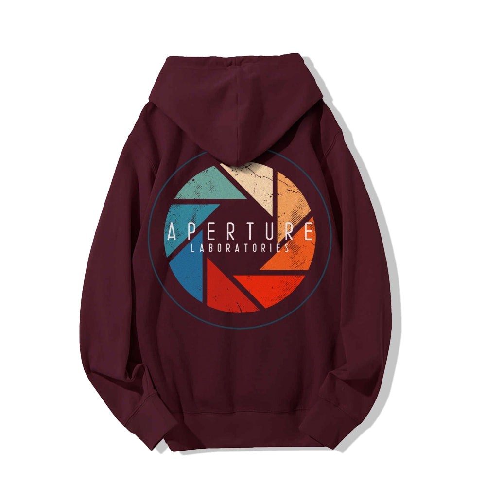 Aperture Printed Back Unisex Cotton Hoodie