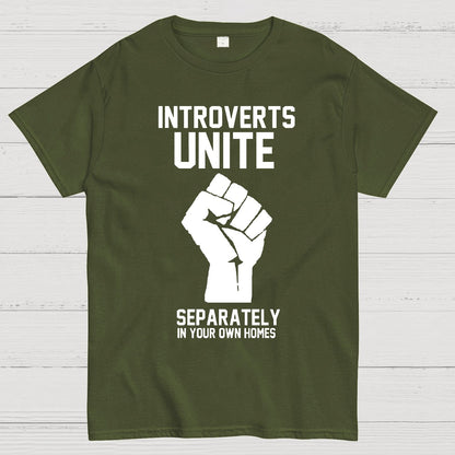 Introverts Unite Nerd Geek T-Shirt