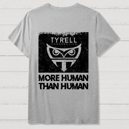 More Human Than Human Front And Back Printing Geek T-Shirt