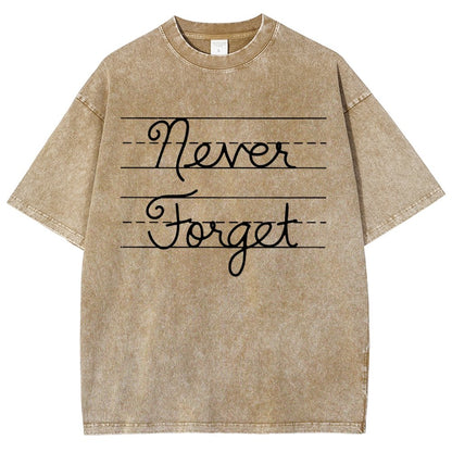 Cursive - Never Forget Vintage Distressed T-shirt