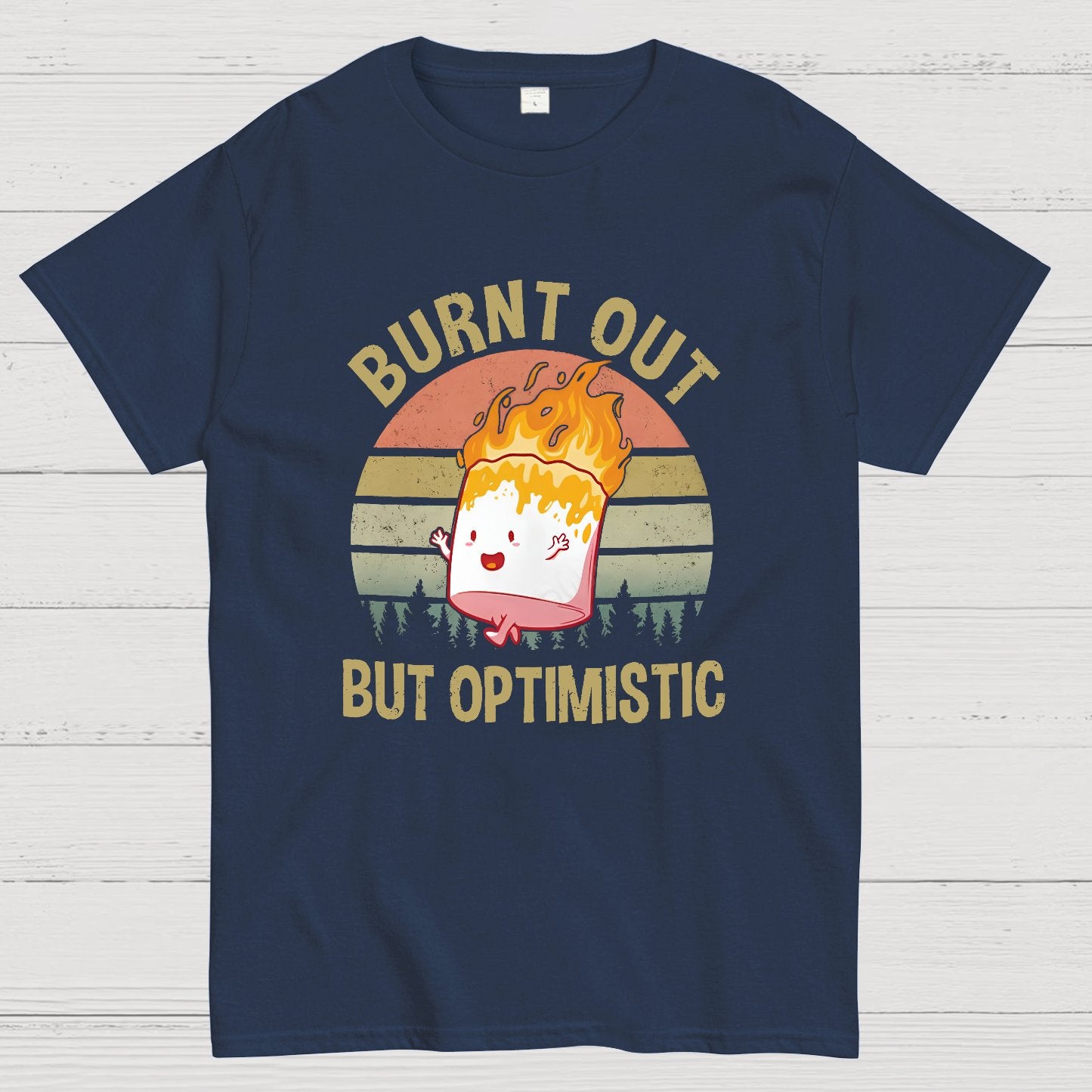 Burnt Out But Optimistic Geeky T-Shirt