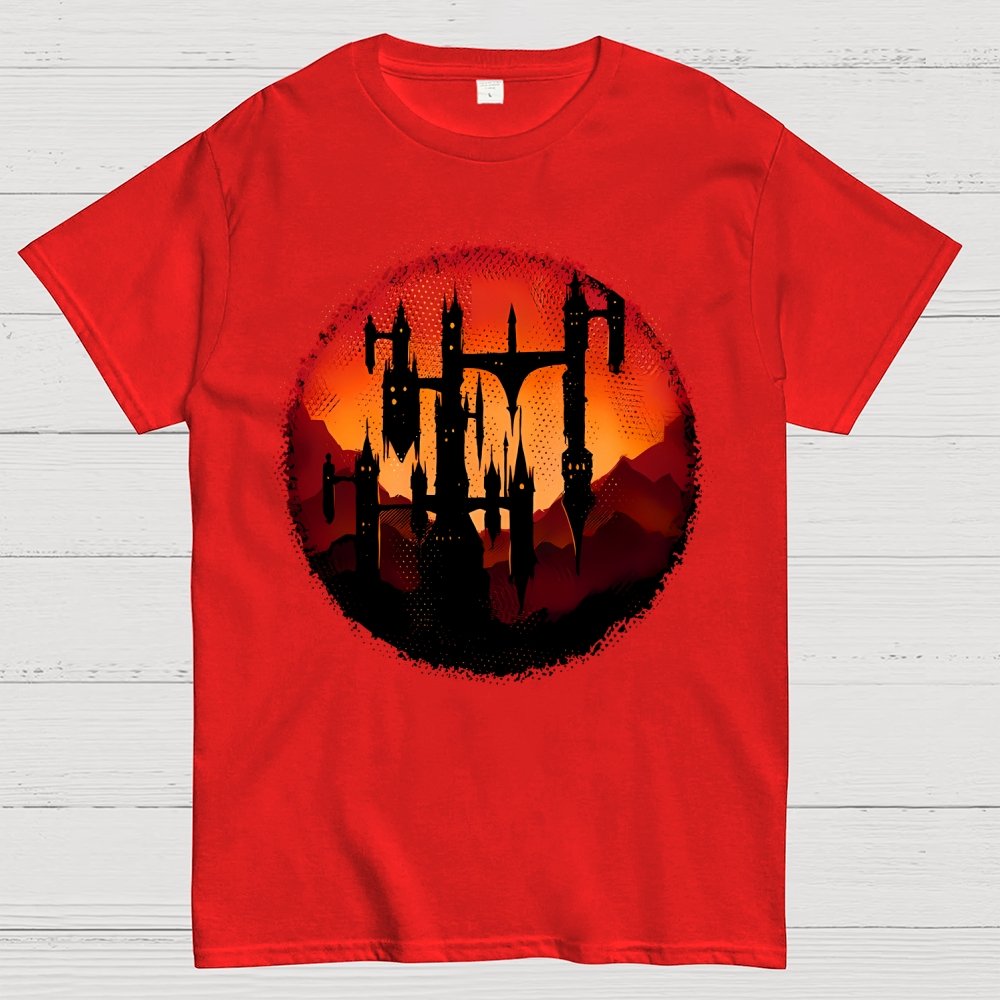 Castle Sunset Geek T-Shirt