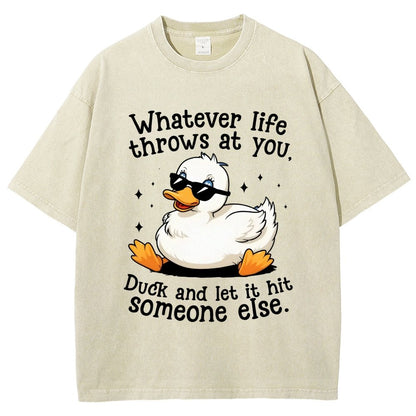 Whatever Life Throws At You Vintage Distressed T-shirt