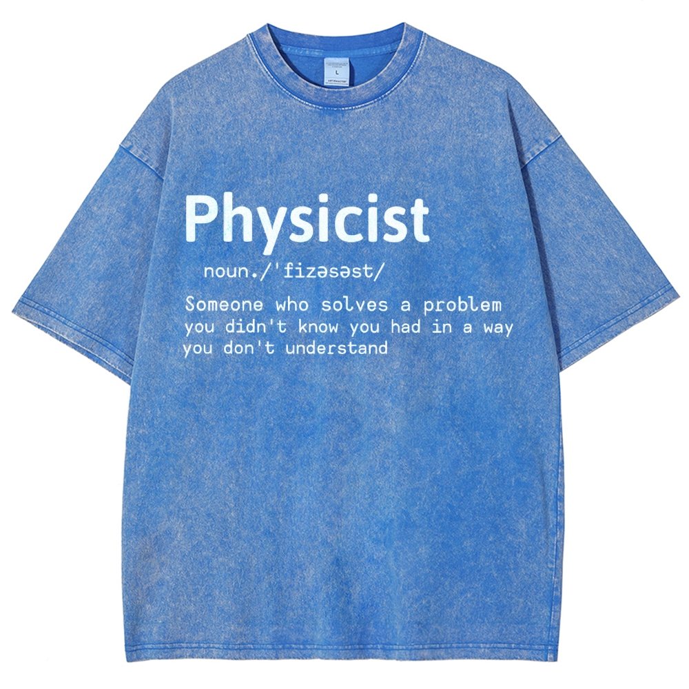 Physics Lover Vintage Distressed T-shirt