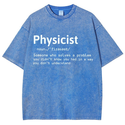 Physics Lover Vintage Distressed T-shirt