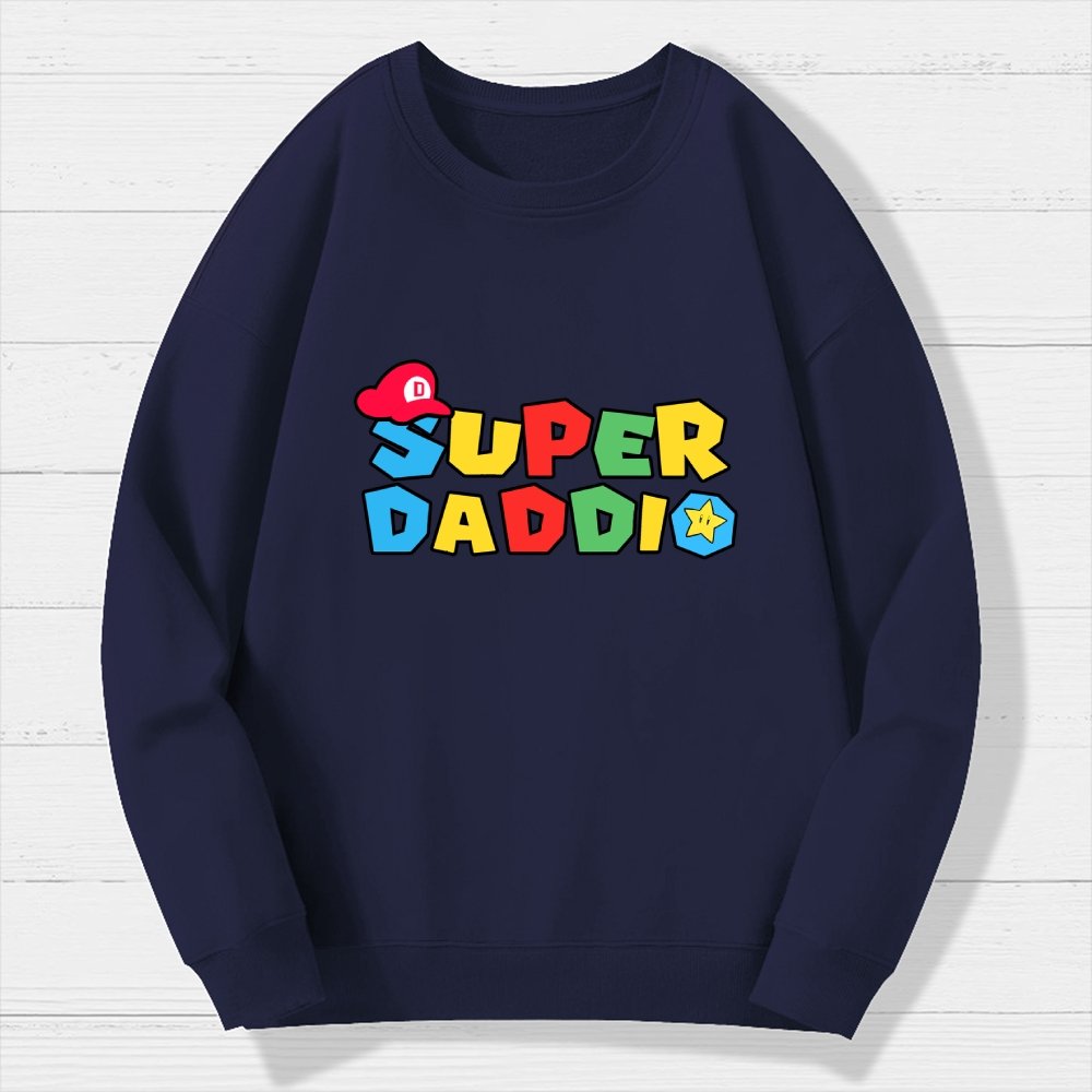 Super Daddio Geek Cotton Sweatshirt