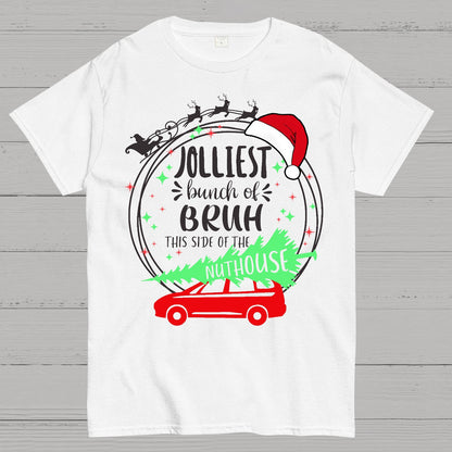 Jolliest Bunch of Bruh Christmas Geek T-Shirt