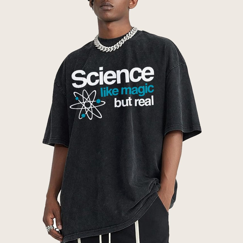 Science Like Magic But Real Vintage Distressed T-shirt