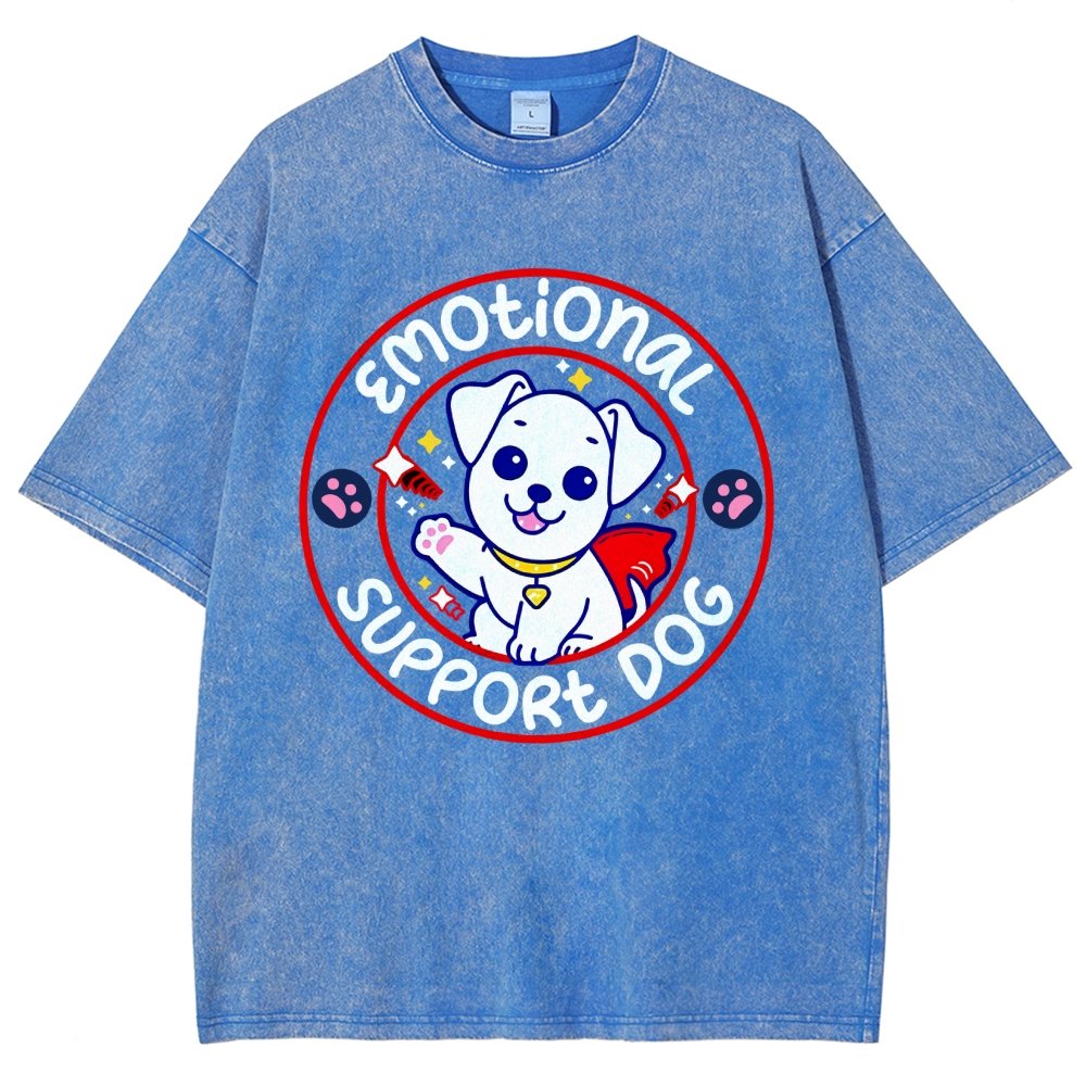 Emotional Support Dog Vintage Distressed T-shirt