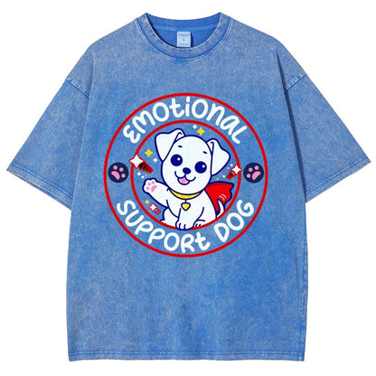 Emotional Support Dog Vintage Distressed T-shirt