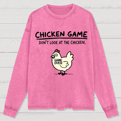Chicken Game Washed Long Sleeve Tee