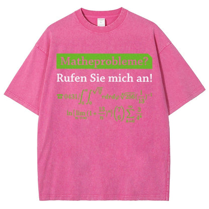 Funny Word Matheprobleme Vintage Distressed T-shirt