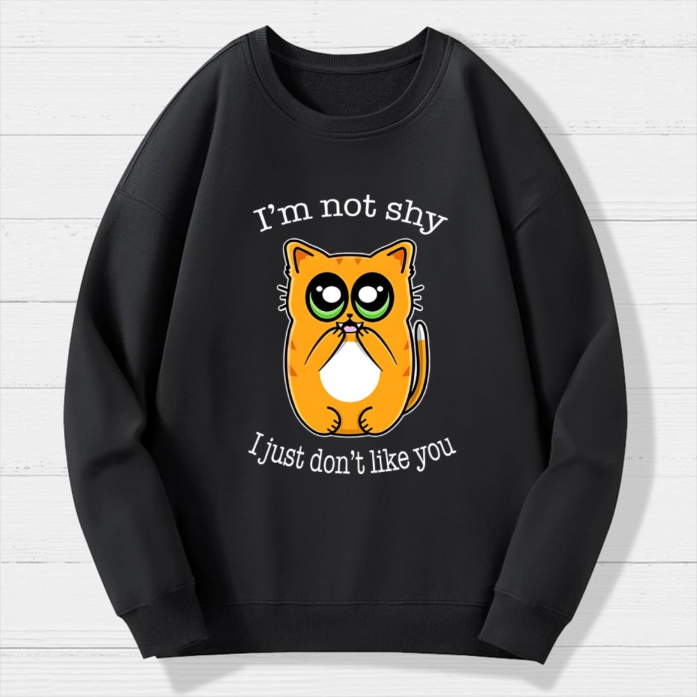 Not Shy Geek Cotton Sweatshirt